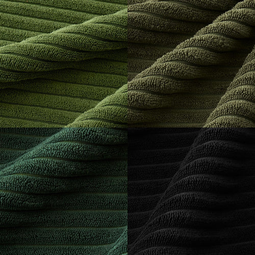 Boho Farmhouse Throw Pillow Covers 18x18 Inch Set of 4 Mordern Neutral Green Cushion Covers Soft Corduroy Nordic Home Decor for Spring Couch Bed Sofa Living Room Green-Black